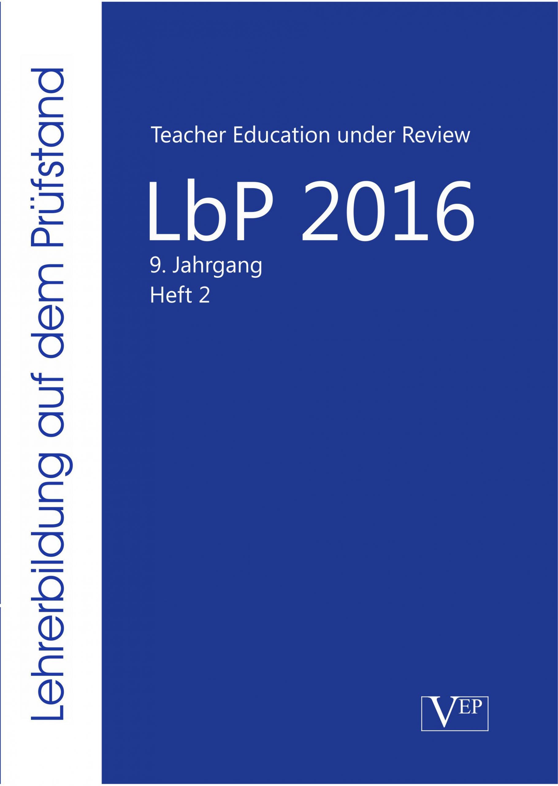 Lehrerbildung auf dem Prüfstand 2016 – 9 (2)